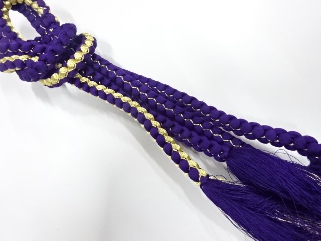 JAPANESE KIMONO / HAND-TIED OBIJIME